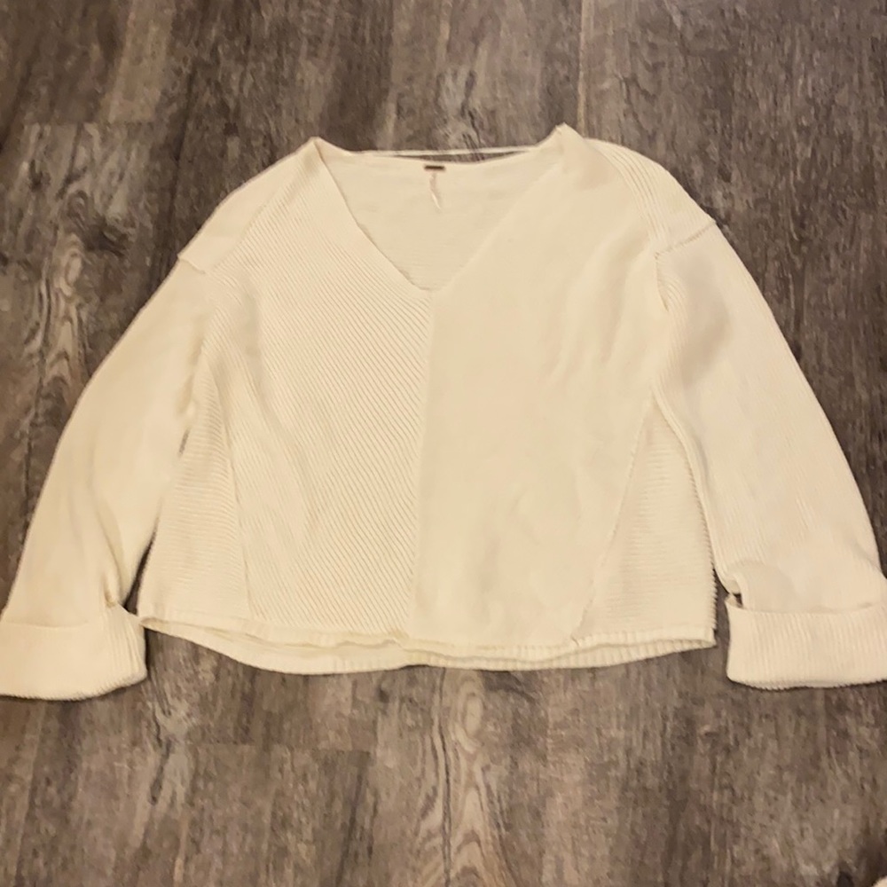 Free People cream sweater
